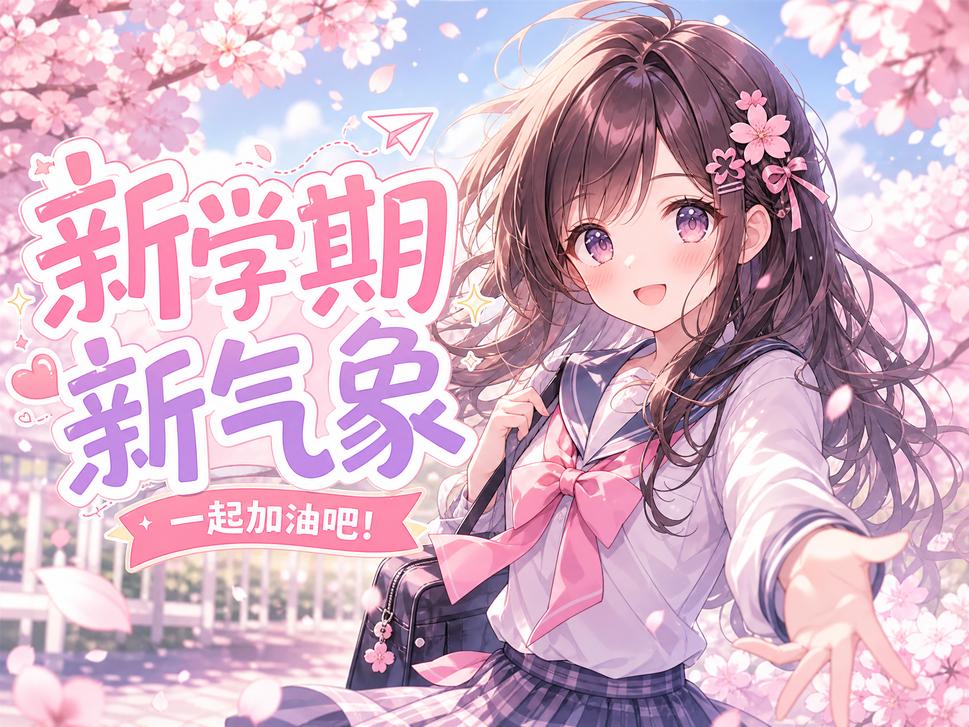 抖音风动漫-新学期物语恋爱动漫演示